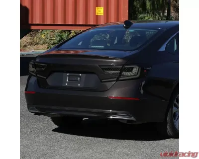 Spec-D SQ2 LED Sequential Signal Taillights (Glossy Black Housing/Smoked Lens) Honda Accord 2018-2022 - LT-ACD184SM-SQ2-RS