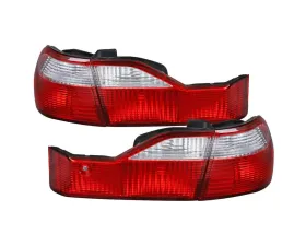 Spec-D Taillights (Red/Clear) Honda Accord Sedan 1998-2000