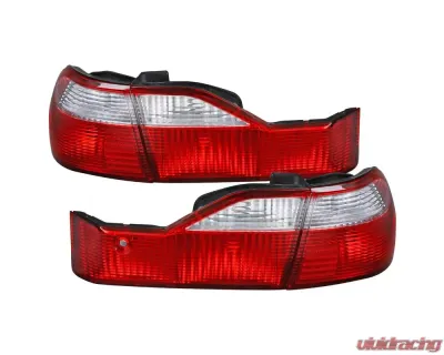 Spec-D Taillights (Red/Clear) Honda Accord Sedan 1998-2000 - LT-ACD984RPW-RS