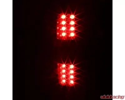 Spec-D LED Taillights (Glossy Black Housing/Smoked Lens) Chevrolet Avalanche 2007-2012 - LT-AVA07BBLED-TM