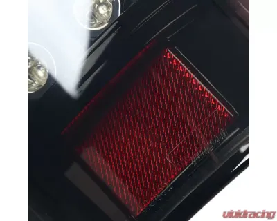 Spec-D LED Taillights (Glossy Black Housing/Smoked Lens) Chevrolet Avalanche 2007-2012 - LT-AVA07BBLED-TM