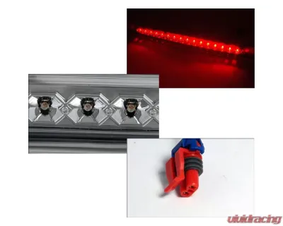 Spec-D LED 3rd Brake Light (Chrome Housing/Clear Lens) Chevrolet Avalanche 2007-2012 - LT-AVA07RBCLED-CY