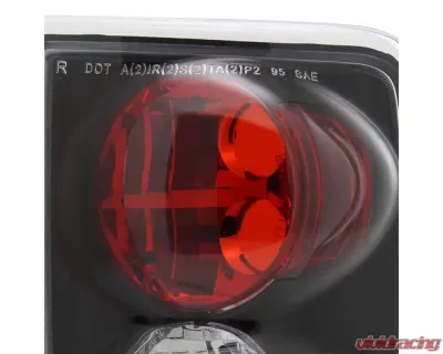 Spec-D Taillights (Matte Black Housing/Clear Lens) Chevrolet | GMC | Oldsmobile 1995-2004 - LT-BLZ95JM-TM
