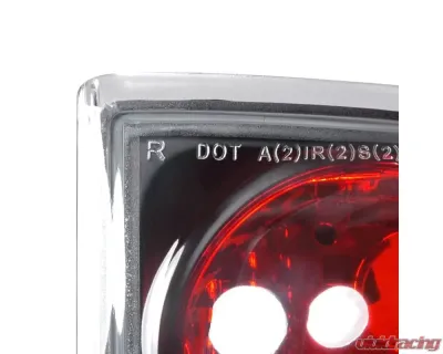 Spec-D Taillights (Matte Black Housing/Clear Lens) Chevrolet | GMC | Oldsmobile 1995-2004 - LT-BLZ95JM-TM