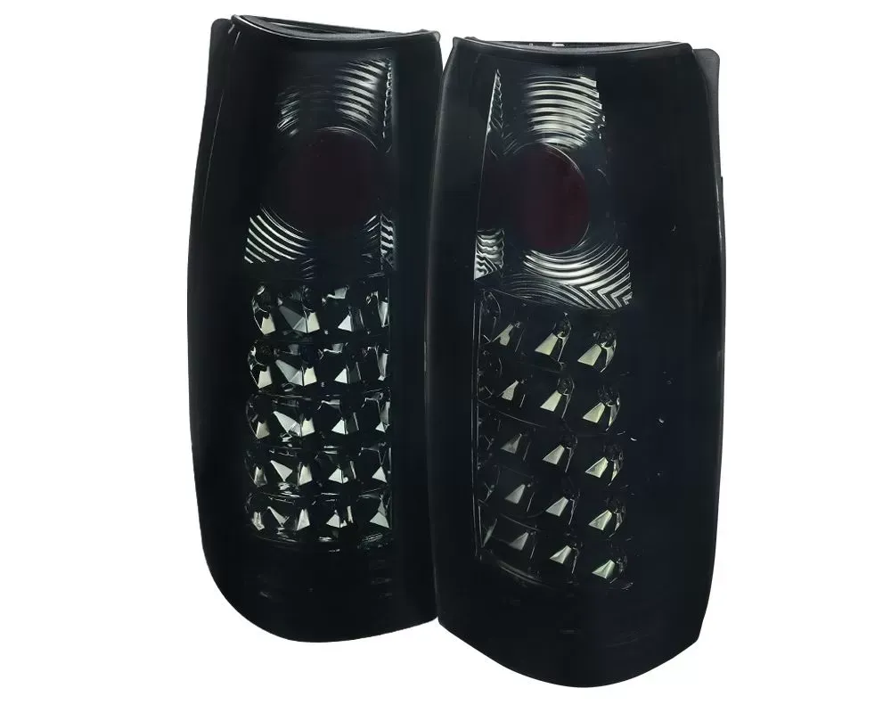 Spec-D APC LED Taillights (Chrome Housing/Smoke Lens) Chevrolet | GMC | Cadillac 1988-2000 - LT-C1088GLED-APC
