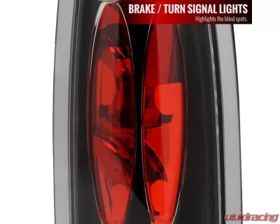 Spec-D Taillights (Matte Black Housing/Clear Lens) Chevrolet | GMC | Cadillac 1988-2000 - LT-C1088JM-TM