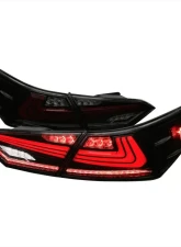 Spec-D LED Taillights w/ Sequential Signal Lamps (Glossy Black Housing/Smoke Lens) Toyota Camry 2018-2022                                     - LT-CAM18BZLED-SQ-RS - Image 10