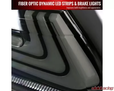 Spec-D LED Taillights w/ Sequential Signal Lamps (Matte Black Housing/Clear Lens) Toyota Camry 2018-2022 - LT-CAM18JMLED-SQ-RS