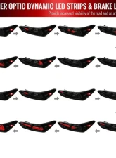 Spec-D LED Taillights w/ Sequential Signal Lamps (Matte Black Housing/Smoked Lens) Toyota Camry 2018-2022                                     - LT-CAM18SMLED-SQ-RS - Image 5