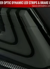 Spec-D LED Taillights w/ Sequential Signal Lamps (Matte Black Housing/Smoked Lens) Toyota Camry 2018-2022                                     - LT-CAM18SMLED-SQ-RS - Image 6