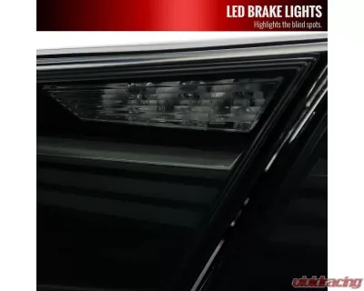 Spec-D LED Taillights w/ Sequential Signal Lamps (Matte Black Housing/Smoked Lens) Toyota Camry 2018-2022 - LT-CAM18SMLED-SQ-RS