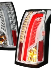 Spec-D LED Taillights (Chrome Housing/Clear Lens) Cadillac CTS 2003-2007                                     - LT-CTS03CLED-TM - Image 10