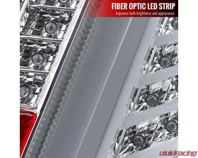 Spec-D LED Taillights (Chrome Housing/Clear Lens) Cadillac CTS 2003-2007 - LT-CTS03CLED-TM