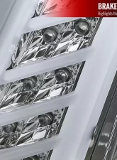 Spec-D LED Taillights (Chrome Housing/Clear Lens) Cadillac CTS 2003-2007                                     - LT-CTS03CLED-TM - Image 6