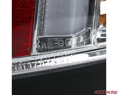 Spec-D LED Taillights (Chrome Housing/Clear Lens) Cadillac CTS 2003-2007 - LT-CTS03CLED-TM