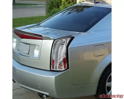 Spec-D LED Taillights (Chrome Housing/Clear Lens) Cadillac CTS 2003-2007 - LT-CTS03CLED-TM