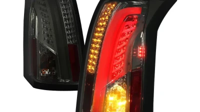 Spec-D LED Taillights (Chrome Housing/Smoked Lens) Cadillac CTS 2003-2007                                     - LT-CTS03GLED-TM - Image 10