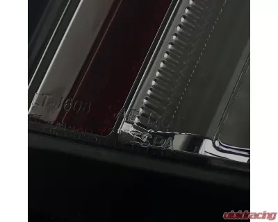 Spec-D LED Taillights (Chrome Housing/Smoked Lens) Cadillac CTS 2003-2007 - LT-CTS03GLED-TM