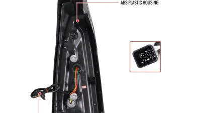 Spec-D LED Taillights (Chrome Housing/Smoked Lens) Cadillac CTS 2003-2007                                     - LT-CTS03GLED-TM - Image 8