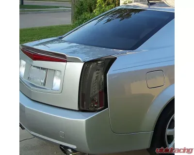 Spec-D LED Taillights (Chrome Housing/Smoked Lens) Cadillac CTS 2003-2007 - LT-CTS03GLED-TM