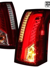 Spec-D LED Taillights (Chrome Housing/Red Smoked Lens) Cadillac CTS 2003-2007                                     - LT-CTS03RGLED-TM - Image 10