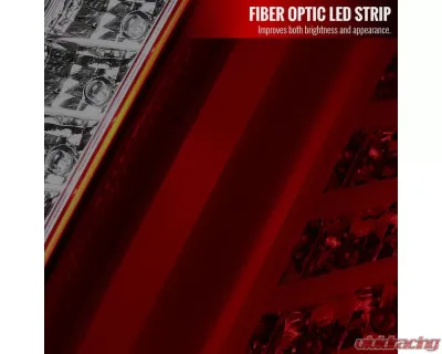 Spec-D LED Taillights (Chrome Housing/Red Smoked Lens) Cadillac CTS 2003-2007 - LT-CTS03RGLED-TM