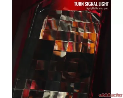 Spec-D LED Taillights (Chrome Housing/Red Smoked Lens) Cadillac CTS 2003-2007 - LT-CTS03RGLED-TM