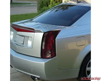 Spec-D LED Taillights (Chrome Housing/Red Smoked Lens) Cadillac CTS 2003-2007 - LT-CTS03RGLED-TM