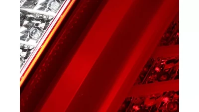 Spec-D LED Taillights (Chrome Housing/Red Lens) Cadillac CTS 2003-2007                                     - LT-CTS03RLED-TM - Image 3