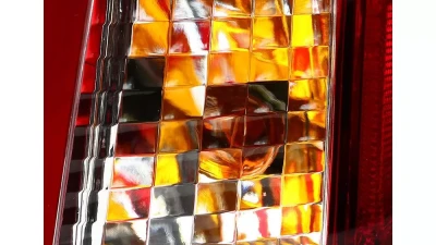 Spec-D LED Taillights (Chrome Housing/Red Lens) Cadillac CTS 2003-2007                                     - LT-CTS03RLED-TM - Image 4