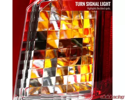 Spec-D LED Taillights (Chrome Housing/Red Lens) Cadillac CTS 2003-2007 - LT-CTS03RLED-TM