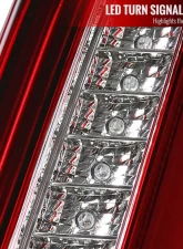 Spec-D LED Taillights (Chrome Housing/Red Lens) Cadillac CTS 2003-2007                                     - LT-CTS03RLED-TM - Image 5