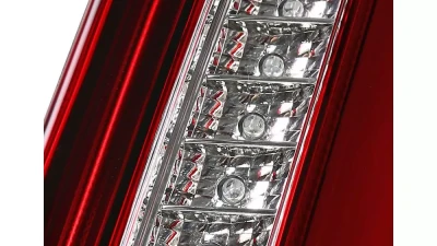 Spec-D LED Taillights (Chrome Housing/Red Lens) Cadillac CTS 2003-2007                                     - LT-CTS03RLED-TM - Image 5