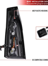 Spec-D LED Taillights (Chrome Housing/Red Lens) Cadillac CTS 2003-2007                                     - LT-CTS03RLED-TM - Image 8