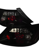 Spec-D Taillights (Glossy Black Housing/Smoke Lens) Honda Civic Coupe 2006-2011                                     - LT-CV062BB-TM - Image 9