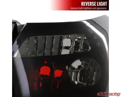 Spec-D Taillights (Glossy Black Housing/Smoke Lens) Honda Civic Coupe 2006-2011 - LT-CV062BB-TM