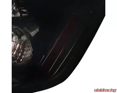Spec-D Taillights (Glossy Black Housing/Smoke Lens) Honda Civic Coupe 2006-2011 - LT-CV062BB-TM