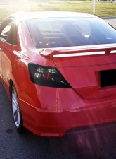 Spec-D Taillights (Glossy Black Housing/Smoke Lens) Honda Civic Coupe 2006-2011                                     - LT-CV062BB-TM - Image 9