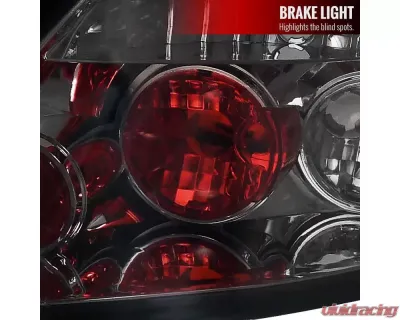 Spec-D Taillights (Chrome Housing/Smoked Lens) Honda Civic 2006-2011 - LT-CV062G-TM