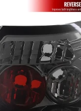 Spec-D Taillights (Chrome Housing/Smoked Lens) Honda Civic 2006-2011                                     - LT-CV062G-TM - Image 4