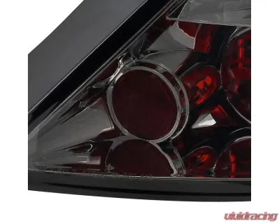 Spec-D Taillights (Chrome Housing/Smoked Lens) Honda Civic 2006-2011 - LT-CV062G-TM