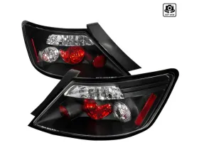 Spec-D Taillights (Matte Black Housing/Clear Lens) Honda Civic Coupe 2006-2011
