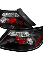 Spec-D Taillights (Matte Black Housing/Clear Lens) Honda Civic Coupe 2006-2011                                     - LT-CV062JM-TM - Image 9