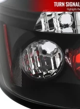 Spec-D Taillights (Matte Black Housing/Clear Lens) Honda Civic Coupe 2006-2011                                     - LT-CV062JM-TM - Image 3