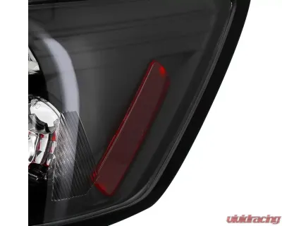 Spec-D Taillights (Matte Black Housing/Clear Lens) Honda Civic Coupe 2006-2011 - LT-CV062JM-TM