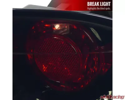 Spec-D Taillights (Glossy Black Housing/Smoke Lens) Honda Civic Sedan 2006-2011 - LT-CV064BB-TM