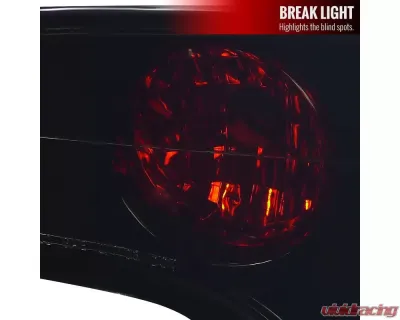 Spec-D Taillights (Glossy Black Housing/Smoke Lens) Honda Civic Sedan 2006-2011 - LT-CV064BB-TM