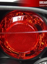 Spec-D Taillights (Matte Black Housing/Clear Lens) Honda Civic Sedan 2006-2011                                     - LT-CV064JM-TM - Image 2