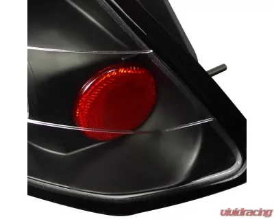 Spec-D Taillights (Matte Black Housing/Clear Lens) Honda Civic Sedan 2006-2011 - LT-CV064JM-TM