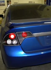 Spec-D Taillights (Matte Black Housing/Clear Lens) Honda Civic Sedan 2006-2011                                     - LT-CV064JM-TM - Image 10